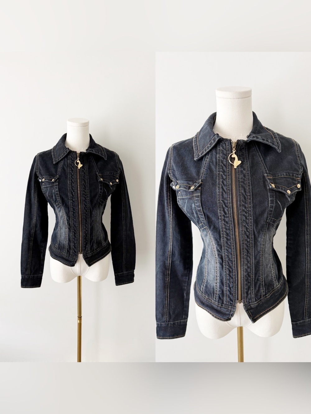 Baby phat Y2K daek denim fitted jacket